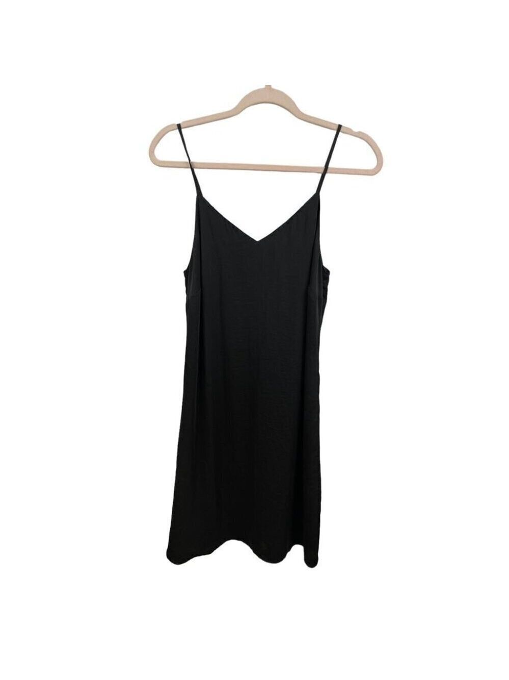 ** Anthro Fourteenth Place Black Slip Dress Size S - Picture 2 of 5